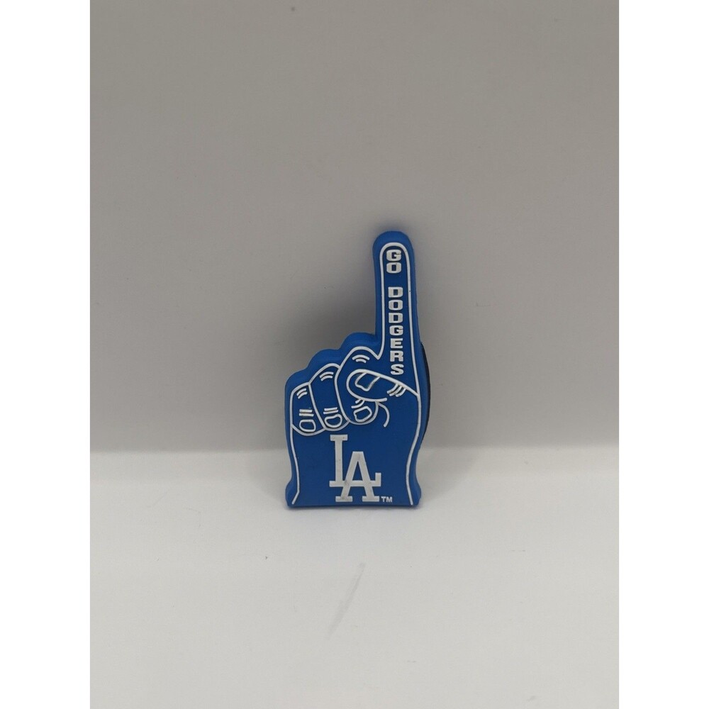 MLB LOS ANGELES DODGERS FOAM FINGER FRIDGE RUBBER MAGNET.